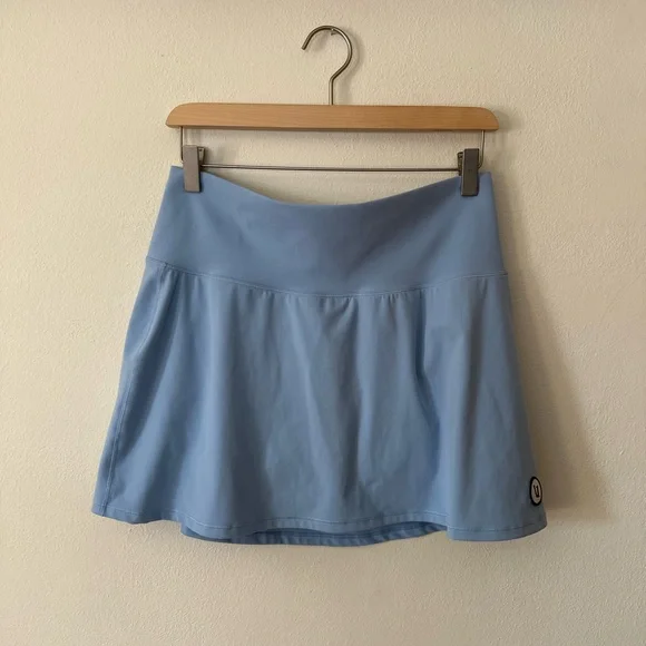 Stylish Light Blue Mini Skirt - Picture 2 of 5